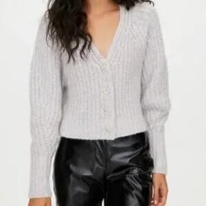 Aritzia Wilfred Pastel Multicolored Cotton Candy Poesy Cardigan Size Small